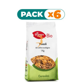 Pack 6x BIO-MUESLI 1Kg. EL GRANERO