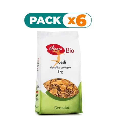 Pack 6x BIO-MUESLI 1Kg. EL GRANERO
