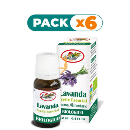 Pack 6x ACEITE ESENCIAL DE LAVANDA BIO 12Ml. EL GRANERO