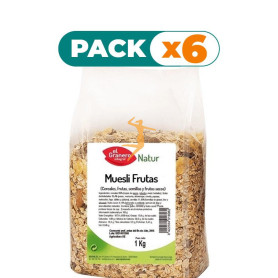 Pack 6x MUESLI 10 FRUTAS 1Kg. EL GRANERO