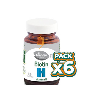 Pack 6x BIOTIN (VITAMINA H) EL GRANERO