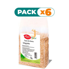 Pack 6x COPOS DE AVENA INTEGRALES 1Kg. EL GRANERO
