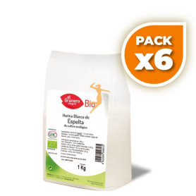 Pack 6x HARINA DE TRIGO ESPELTA BIO 1Kg. GRANERO
