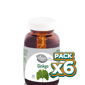 Pack 6x GINKGO BILOBA 250 CAPSULAS EL GRANERO