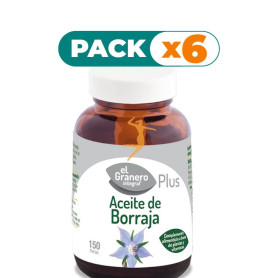 Pack 6x ACEITE DE BORRAJA 150 PERLAS EL GRANERO