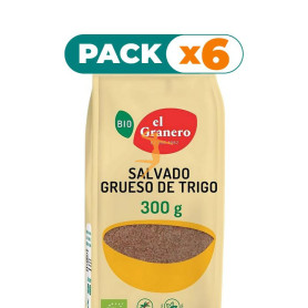 Pack 6x SALVADO DE TRIGO GRUESO BIO 300Gr. EL GRANERO