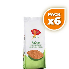 Pack 6x AZUCAR MORENO DE CAÑA INTEGRAL 1Kg. (CON MELAZA) EL GRANERO