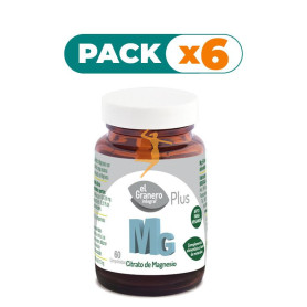 Pack 6x MG500 (CITRATO DE MAGNESIO) 60 COMPRIMIDOS EL GRANERO