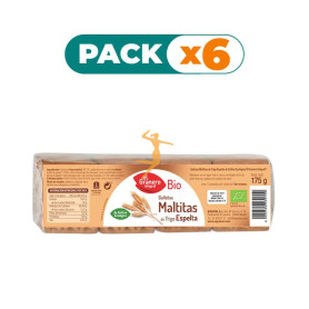 Pack 6x MALTITAS DE ESPELTA BIO 175Gr. EL GRANERO