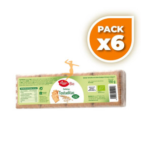 Pack 6x TOSTADITAS GALLETAS BIO 150Gr. EL GRANERO