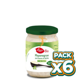 Pack 6x MAYONEGRAN MAYONESA SIN HUEVO BIO 247Gr. GRANERO