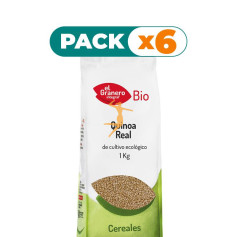 Pack 6x QUINOA REAL BIO 1Kg. GRANERO