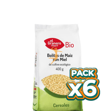 Pack 6x BOLITAS DE MAÍZ CON MIEL BIO 400Gr. GRANERO