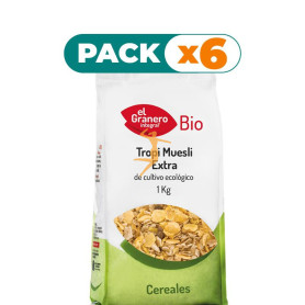 Pack 6x TROPI MUESLI EXTRA BIO 1Kg. GRANERO