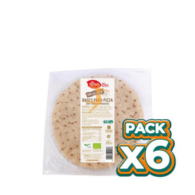 Pack 6x BASES DE PIZZA CON TRIGO SARRACENO SG BIO 2UDS. 250Gr. GRANERO