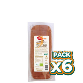Pack 6x PAN MOLDE CON TRIGO SARRACENO SIN GLUTEN BIO 445Gr. GRANERO