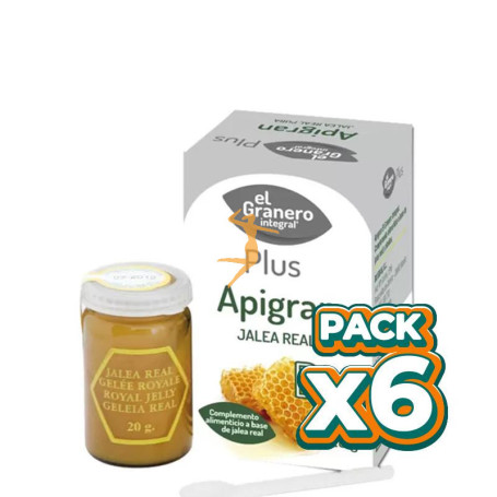 Pack 6x APIGRAN JALEA REAL BIO 20Gr. GRANERO