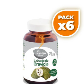 Pack 6x EXTRACTO DE GRAVIOLA 90 CÁPSULAS EL GRANERO
