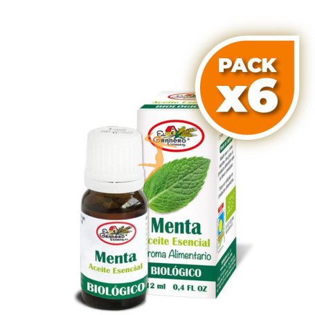Pack 6x ACEITE ESENCIAL DE MENTA BIO 12Ml. EL GRANERO