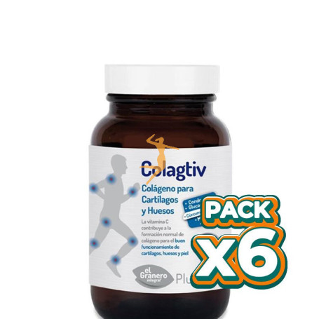 Pack 6x COLAGTIV CARTÍLAGOS Y HUESOS 180 COMPRIMIDOS EL GRANERO