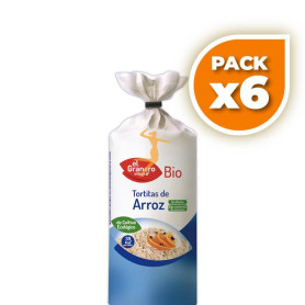 Pack 6x TORTITAS DE ARROZ BIO 115Gr. GRANERO