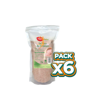 Pack 6x SAL ROSA DEL HIMALAYA 1Kg. GRANERO
