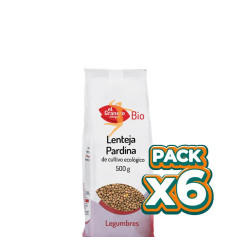 Pack 6x LENTEJA PARDINA BIO 500Gr. GRANERO