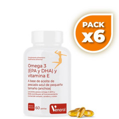 Pack 6x OMEGA 3 EPA y DHA 60 PERLAS HERBORA