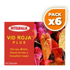 Pack 6x VID ROJA PLUS 60 CÁPSULAS INTEGRALIA