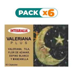 Pack 6x VALERIANA PLUS 60 CAPSULAS INTEGRALIA