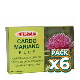 Pack 6x CARDO MARIANO PLUS 60 CÁPSULAS INTEGRALIA