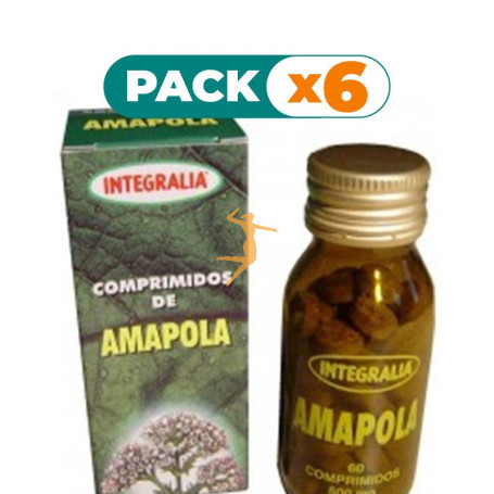 Pack 6x AMAPOLA COMPRIMIDOS INTEGRALIA