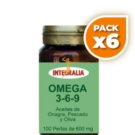Pack 6x OMEGA 3-6-9 100 PERLAS INTEGRALIA