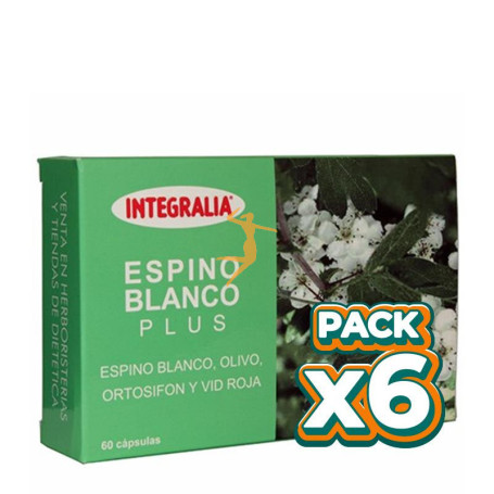 Pack 6x ESPINO BLANCO PLUS 60 CÁPSULAS INTEGRALIA