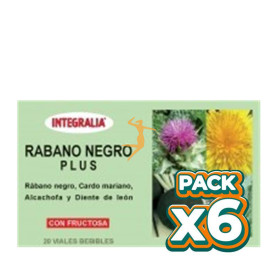 Pack 6x RÁBANO NEGRO PLUS 20 VIALES INTEGRALIA