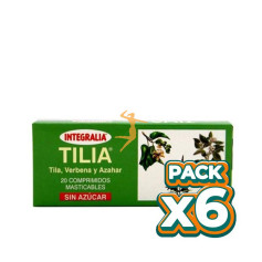 Pack 6x TILIA 20 COMPRIMIDOS MASTICABLES INTEGRALIA