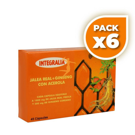 Pack 6x JALEA + GINSENG+ ACEROLA 45 CAPS. INTEGRALIA