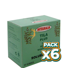 Pack 6x TILA PLUS SOLUBLE 20 SOBRES INTEGRALIA