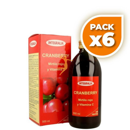 Pack 6x CRANBERRY JARABE 500 ML INTEGRALIA