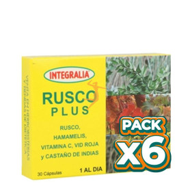 Pack 6x RUSCO PLUS 30 CÁPSULAS INTEGRALIA