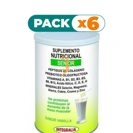 Pack 6x SUPLEMENTO NUTRICIONAL SENIOR 340Gr. INTEGRALIA