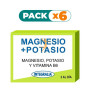 Pack 6x MAGNESIO + POTASIO INTEGRALIA