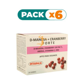 Pack 6x D-MANOSA + CRANBERRY FORTE 20 SOBRES INTEGRALIA