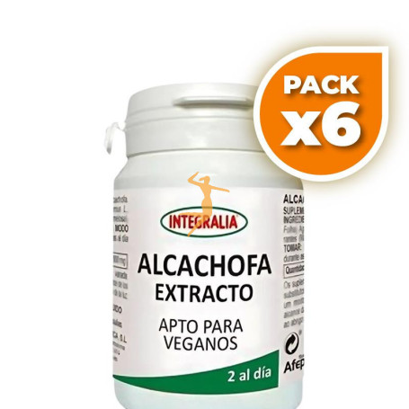 Pack 6x EXTRACTO DE ALCACHOFA 60 CÁPSULAS INTEGRALIA