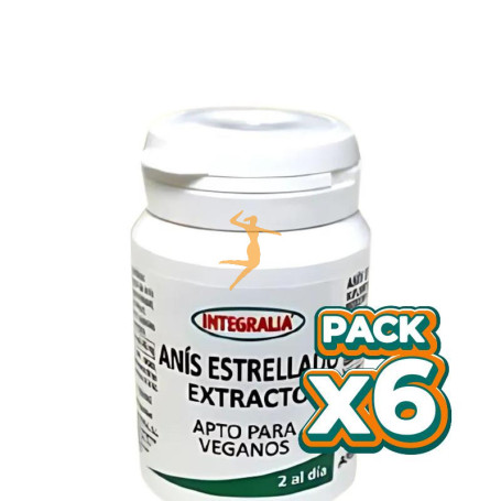 Pack 6x EXTRACTO DE ANIS ESTRELLADO 60 CÁPSULAS INTEGRALIA
