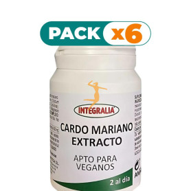 Pack 6x EXTRACTO DE CARDO MARIANO 60 CÁPSULAS INTEGRALIA