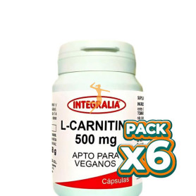 Pack 6x L-CARNITINA 500MG 60 CÁPSULAS INTEGRALIA