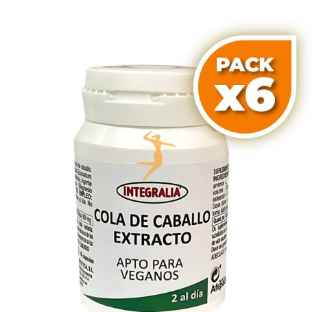 Pack 6x EXTRACTO DE COLA DE CABALLO 60 CÁPSULAS INTEGRALIA