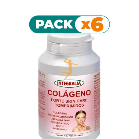 Pack 6x COLAGENO FORTE SKIN CARE 120 COMPRIMIDOS INTEGRALIA