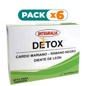 Pack 6x DETOX 30 CÁPSULAS INTEGRALIA